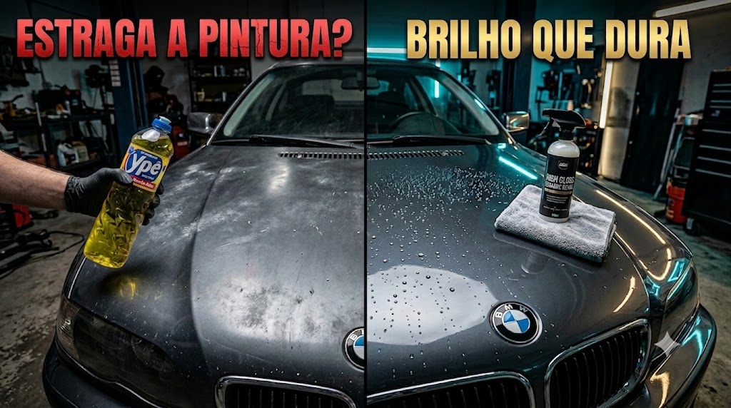 Espuma de lavagem em carro